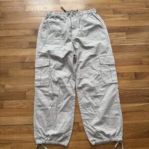 Abercrombie & Fitch Lightweight Cargo Pants Lyocell Women's Drawstring Size L